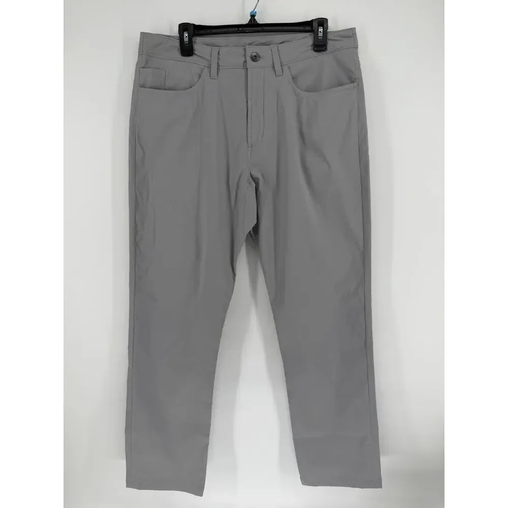 THE NORTH FACE Hiking Pants Light Gray Men’s 34x30 Pockets Snap Casual Outdoors - Picture 1 of 9